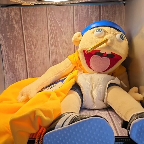 JEFFY PUPPET Super Mario Logan Authentic SML Merch with Bag** - Picture 1 of 5